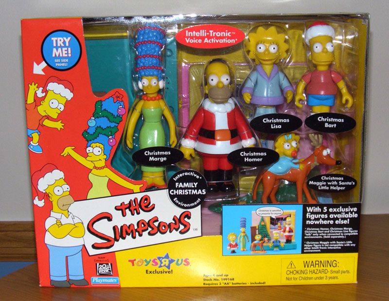 WOS Simpsons Family Christmas Playset