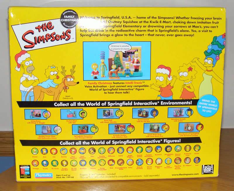 WOS Simpsons Family Christmas Playset